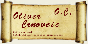 Oliver Crnovčić vizit kartica